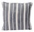 Schumacher Amour 20" Pillow in Charcoal & White For Sale