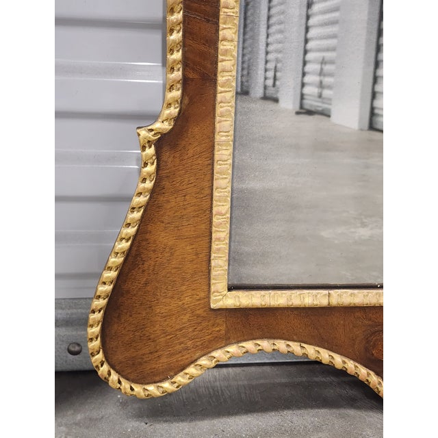 Antique Georgian Style Mahagony Giltwood Mirror For Sale - Image 11 of 16