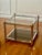 Mid-Century Modern Mid Century Maison Jansen Style Two Tier Brass and Chrome Glass Square Tables, Pair For Sale - Image 3 of 12