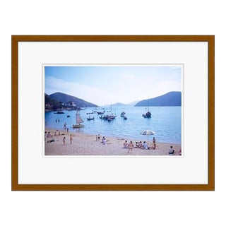 Toni Frissell 'A Hong Kong Beach' Archival Pigment Print Framed in Brown For Sale