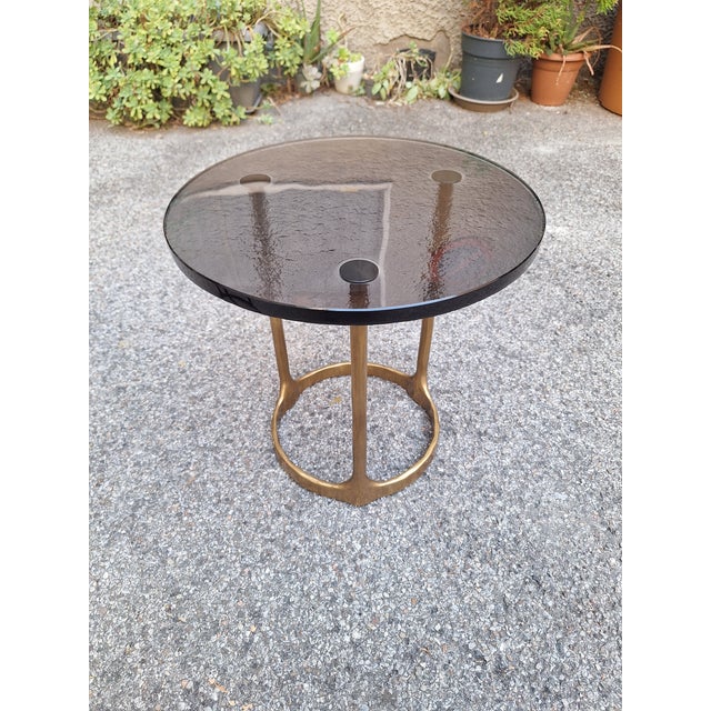 Molteni Aster Coffee Table in Cast Bronze and Annealed Glass by Vincent Van Duyden for Molteni, 2010s For Sale - Image 4 of 5