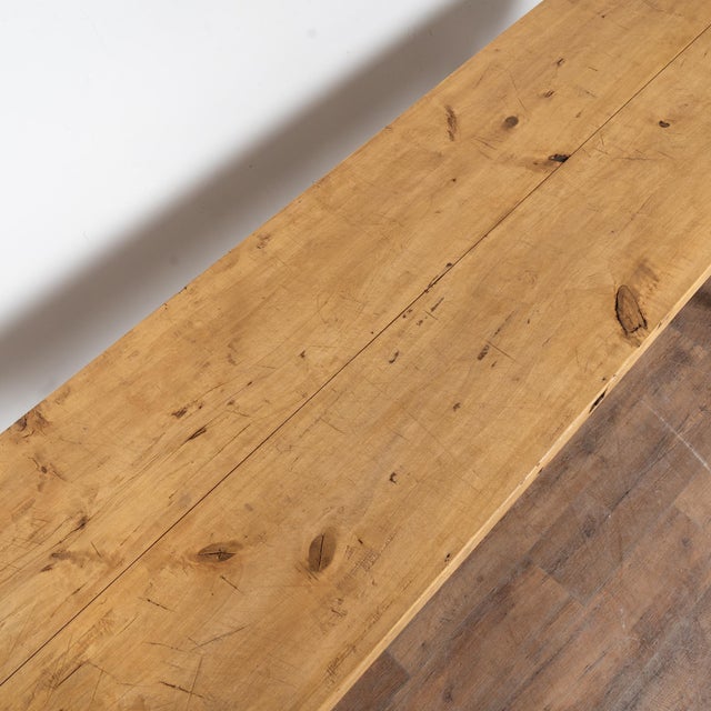 Early 20th Century Rustic Hardwood Console Table For Sale - Image 6 of 13