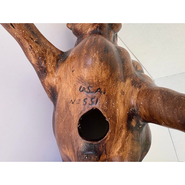 Vintage Mid-Century Ceramic Matador & Bull Figurine Set, Spanish Bullfighting Scene, Usa For Sale - Image 4 of 11