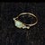 East West Opal Ring W Earth Mined Diamonds in Solid 14k Yellow Gold | Oval 8x6mm For Sale - Image 14 of 18