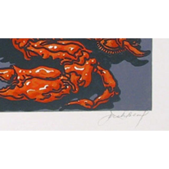 Artist: Jack Beal, American (1931 - 2013) Title: Blue Crab Year: circa 1975 Medium: Silkscreen, Signed and numbered in...