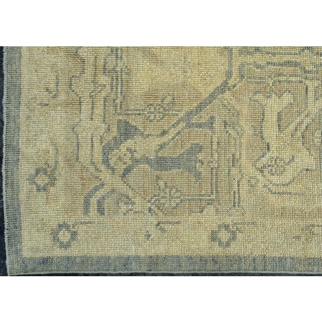 Turkish Oushak Rug 9'9" x 12'1" #18687 For Sale - Image 4 of 8