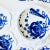Victorian 19th Century Victorian Porcelain Flow Blue Oyster Plate For Sale - Image 3 of 6