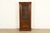 A gorgeous French Regency Louis XVI or Neoclassical style lighted bookcase, display cabinet, or dining cabinet By Davis...