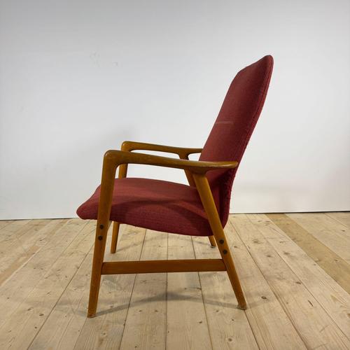 Mid-Century Modern Armchair by Alf Svensson, Sweden, 1960 For Sale - Image 4 of 7