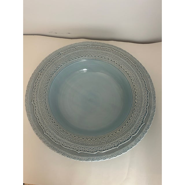 Mediterranean Arte Italica Large Bowl Merletto Style. For Sale - Image 3 of 5