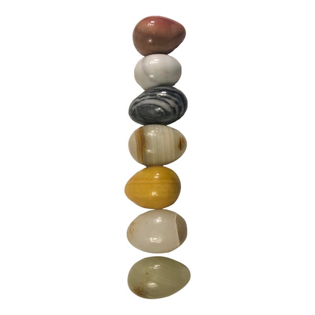 Vintage Italian Marble Eggs (Set of 7) For Sale