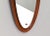 Brown Italian Teak Wall Mirror by Mac Arredamenti, 1950s For Sale - Image 8 of 12