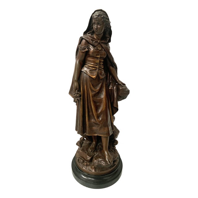 Carved Bronze Group by Pierre Ernst Bouret, 20th Century For Sale
