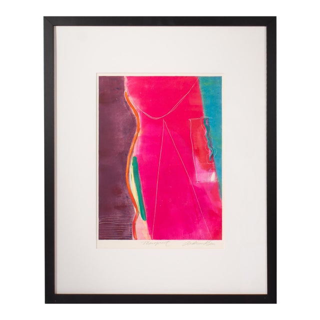 Abstract Monoprint by Andrea Geer For Sale