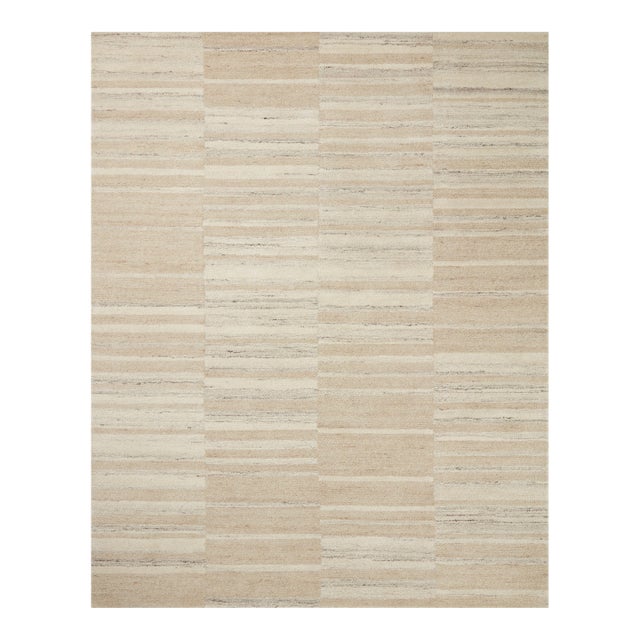 Amber Lewis x Loloi Rocky Natural / Sand 11'-6" x 15' Area Rug For Sale
