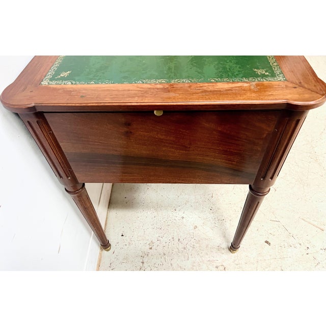 Brown Louis XVI Style Mahogany Desk, 1900s For Sale - Image 8 of 17