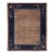 Antique Chinese Art Deco Rug Navy & Taupe Floral Wool 8x10 For Sale