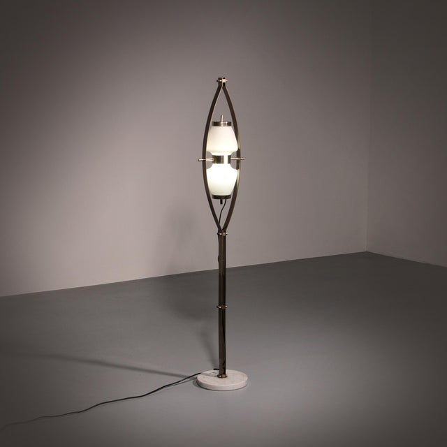 Gray Vintage Italian Floor Lamp by Goffredo Reggiani, 1960 For Sale - Image 8 of 8