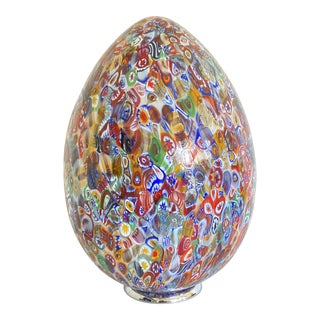 Contemporary Venetian Murano Glass Multicolored Millefiori Murrine Table Lamp For Sale