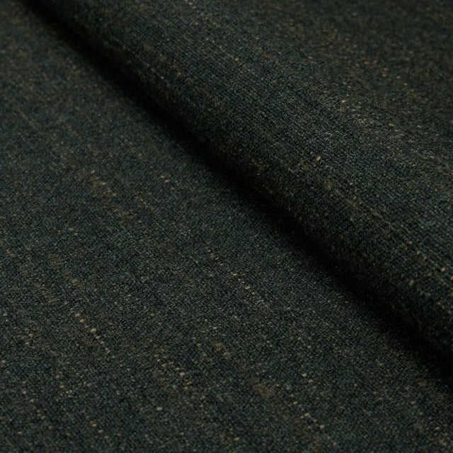 Traditional Sample - Schumacher Atlas Wool Texture in Charcoal For Sale - Image 3 of 3