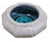 Chinoiserie Vintage Chinese Ge-Style Crackle Glaze Bowl W/ Iridescent Turquoise Interior For Sale - Image 3 of 6