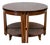 Mid 20th Century Fyne Ladye Nesting Cocktail Table Set – Round Mahogany Coffee Table With 4 Demilune Side Tables For Sale