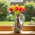 The Handmade Floral Urn: A Burst of Color Inject life and energy into your room with this 25cm Handmade Ceramic Urn Vase....