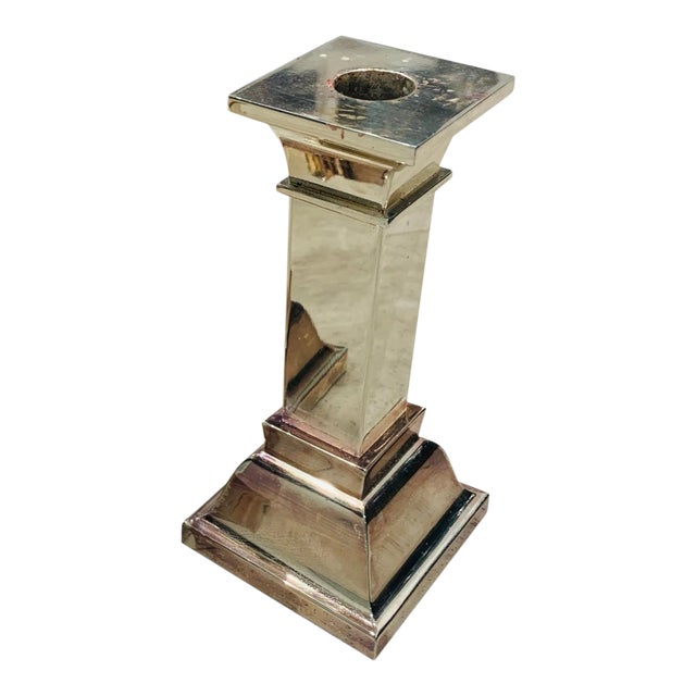 1980s Lunt Silverplated Candle Holders For Sale