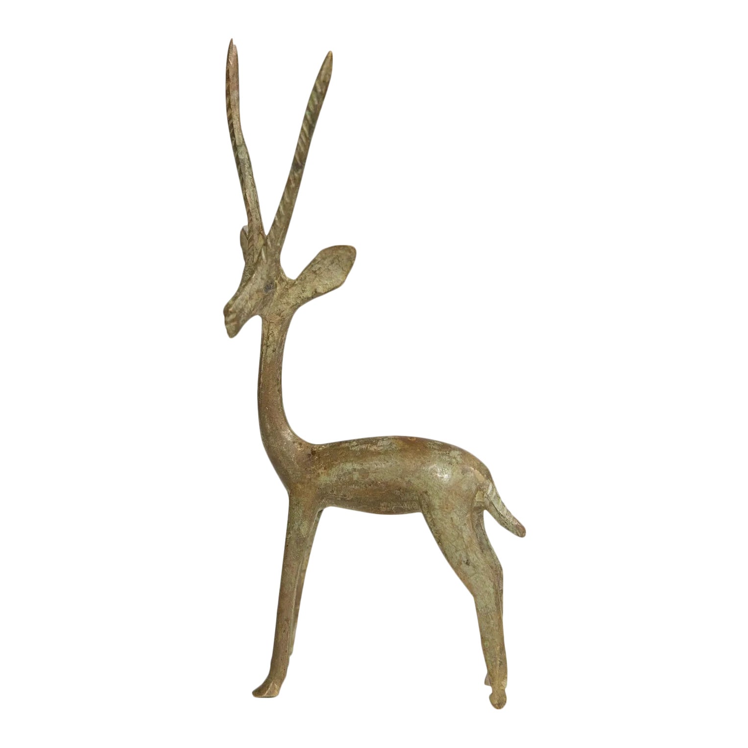 Vintage African Right Facing Brightly Oxidized Gazelle - www ...