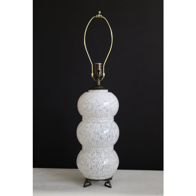 1950s 1950s Mid-Century Modern Sculptural Mezza Murano Style Table Lamp For Sale - Image 5 of 13
