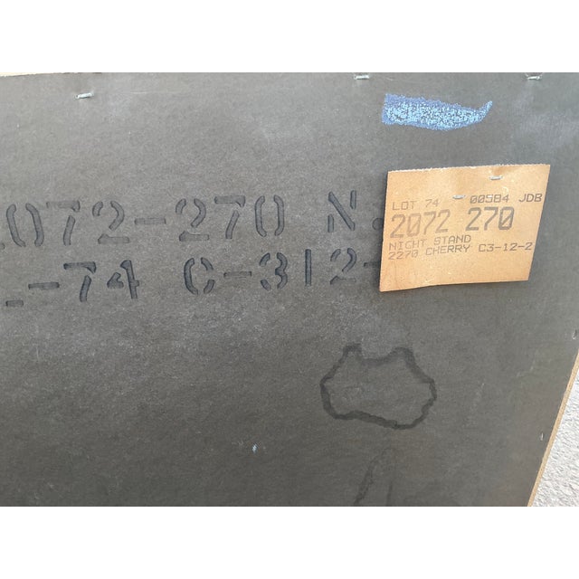 Red 1980s Pair of Basset Mahogany Nightstands For Sale - Image 8 of 13