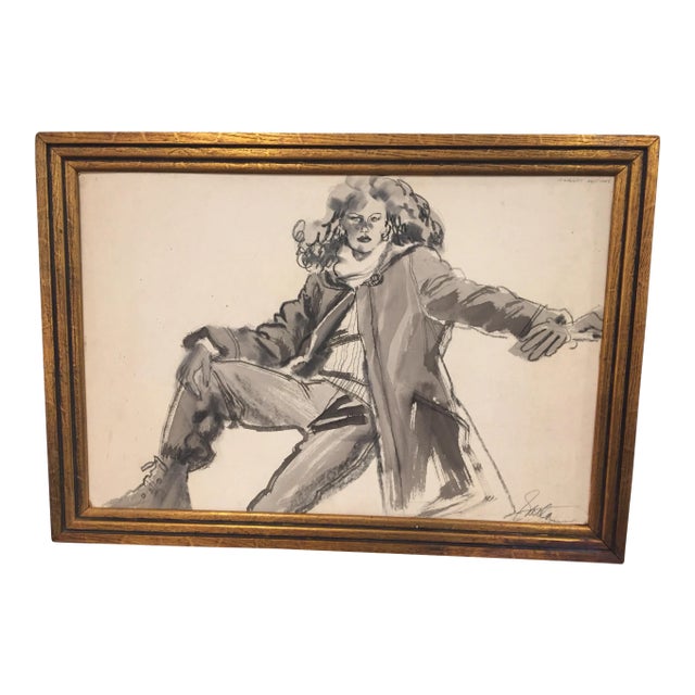 Late 20th Century Studio Drawing For Sale