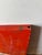 Red Mid 20th Century Minimalist Graphic Matador Metal Panel For Sale - Image 8 of 11