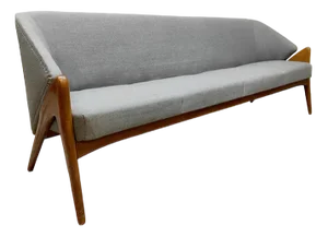 Mid-Century Scandinavian Sofa and Chairs, 1950s, Set of 3