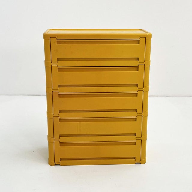 Red Model 4964 Chest of Drawers by Olaf von Bohr for Kartell, 1970s For Sale - Image 10 of 13