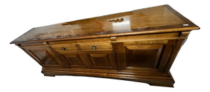 Large Cherry Wood Sideboard, 1980s