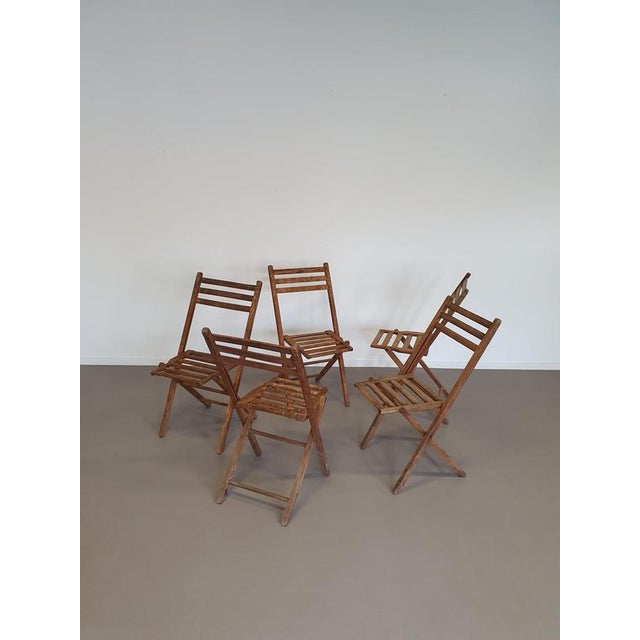 Folding Chairs, 1960s, Set of 5 For Sale - Image 15 of 18
