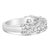 Celebrate sophistication with this resplendent 14K white gold ring, rhodium plated for an extra touch of brilliance....