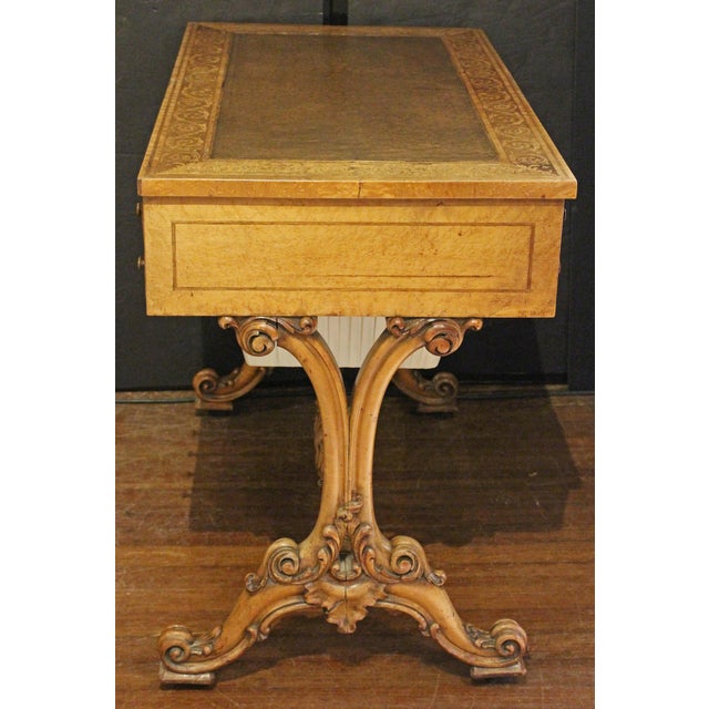 Circa 1825-35 Regency-William IV Period English Writing Table Desk For Sale - Image 4 of 10