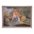 18th Century French Rococo Pastoral Courtship Painting in Gray Frame For Sale