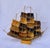Nautical Italian Folk Art Horn and Brass Clipper Ship Model For Sale - Image 3 of 11