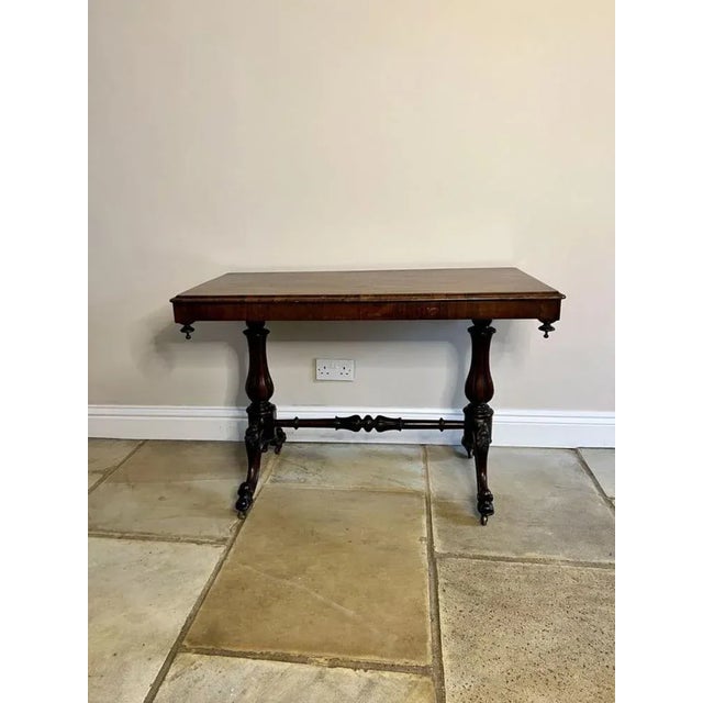 Antique Victorian Rosewood Centre Table, 1860s For Sale - Image 3 of 11