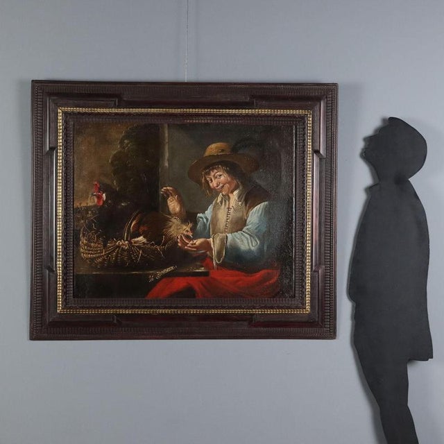 Oil on canvas. The painting's pictorial style and subject matter hark back to the circle of Giacomo Francesco Cipper,...