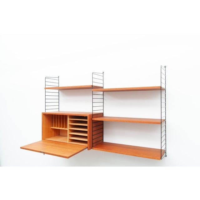 String Wall Shelf by Kajsa and Nisse Strinning, 1950s For Sale - Image 11 of 15