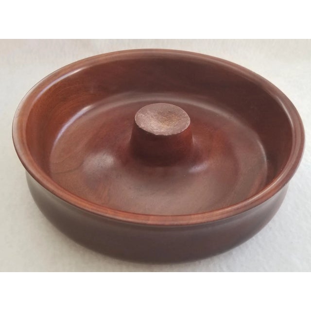 Vintage Mahogany Wooden Nut Serving Bowl W Hammer 2 Piece Set Chairish