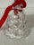 Vintage 20th Century Crystal & Glass Red Holiday Bells- Set of 3 For Sale - Image 11 of 12