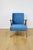 Vintage Blue Velvet VAR B-310 Chair in Dark Wood, 1960s For Sale - Image 11 of 11