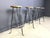 Mid-Century Modern French Wrought Iron Bar Stools, 1960s, Set of 4 For Sale - Image 3 of 10