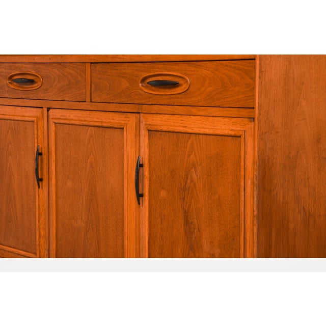 Mid-Century Modern Hutch China Cabinet Morganton Furniture CopenArt Line For Sale - Image 14 of 14