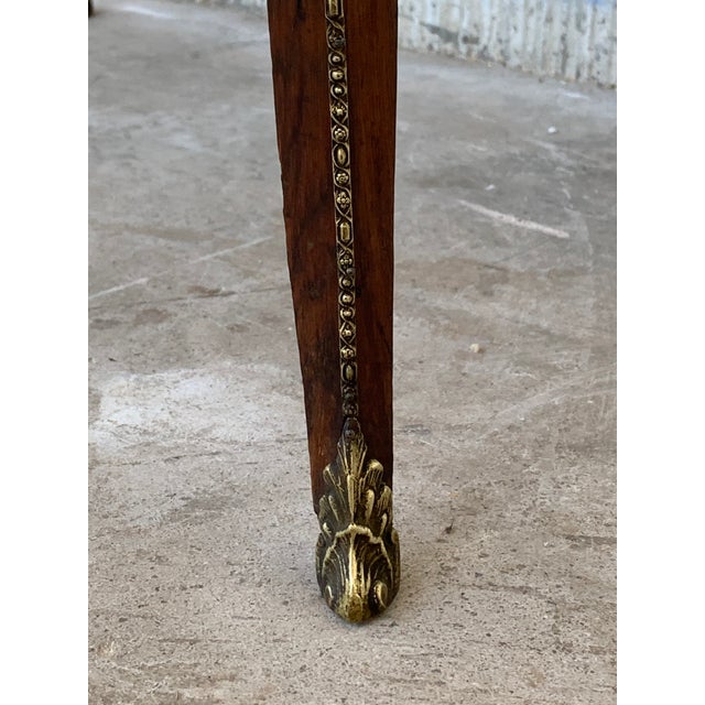 19th Century French Napoleon III Kingwood and Black Ebonized Writing Table 1850s For Sale - Image 12 of 13